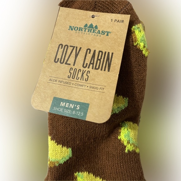 Northeast Outfitters Mens Cozy Cabin Taco Socks Crew NWT Size Large (Brown) - Picture 2 of 4